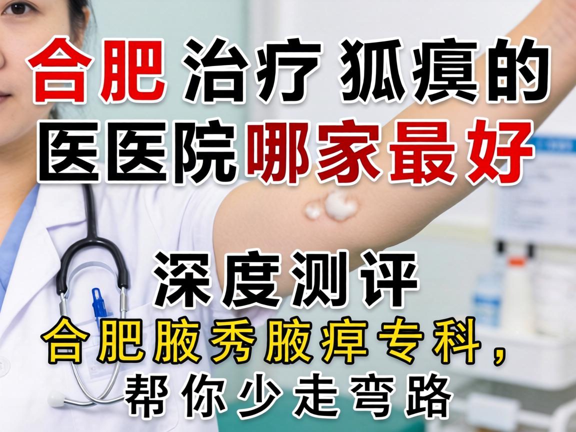 合肥治疗狐臭的医院哪家最好？深度测评合肥腋秀腋臭专科，帮你少走弯路
