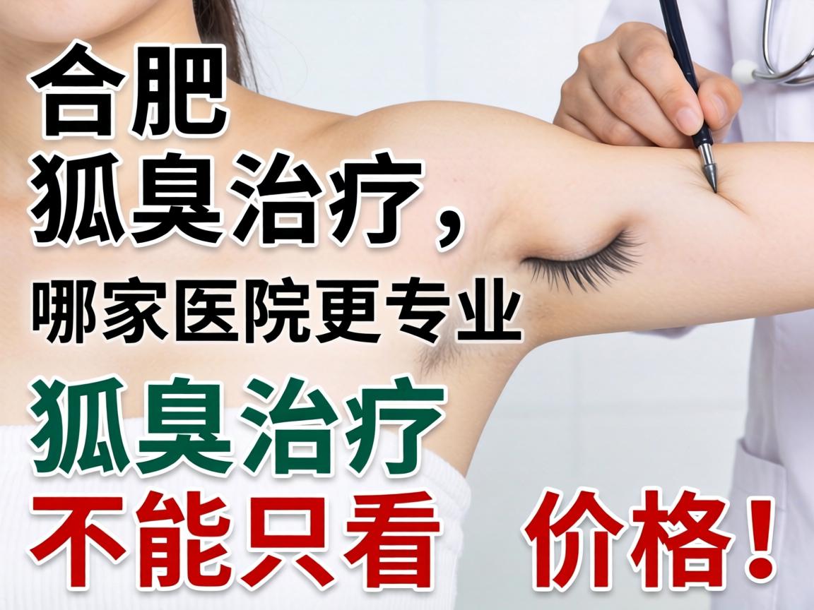 合肥狐臭治疗，哪家医院更专业？狐臭治疗不能只看价格！