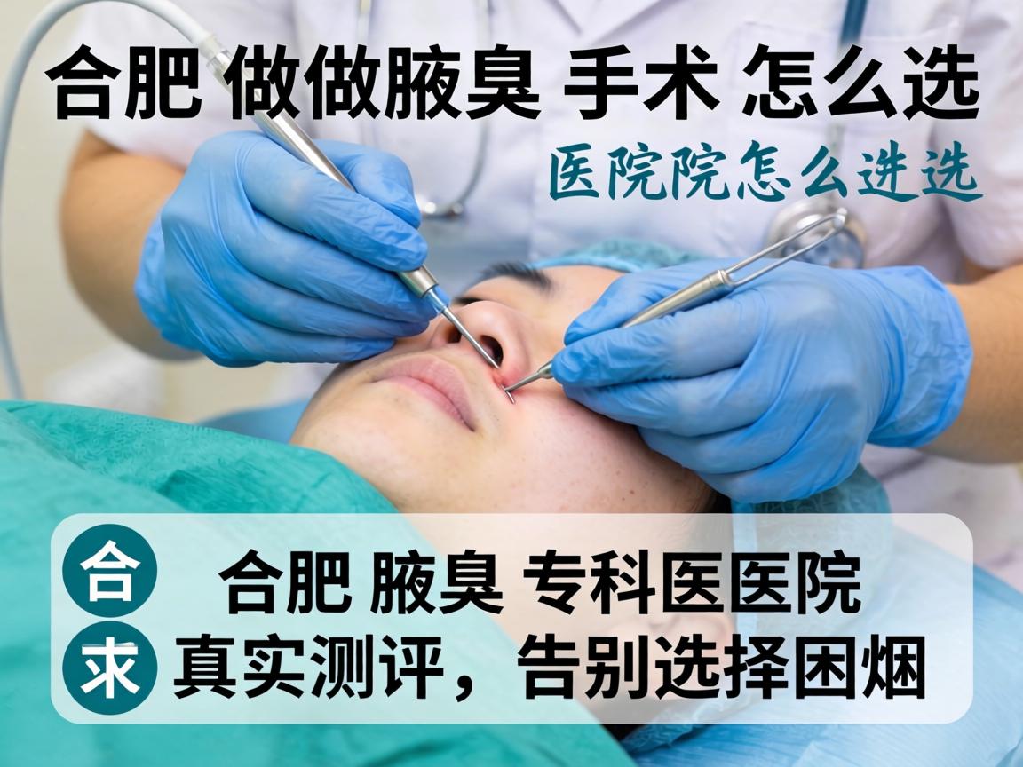 合肥做腋臭手术医院怎么选？合肥腋臭专科医院真实测评，告别选择困难