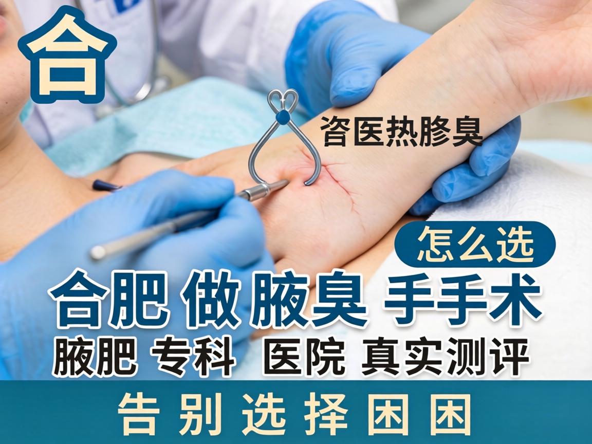 合肥做腋臭手术医院怎么选？合肥腋臭专科医院真实测评，告别选择困难