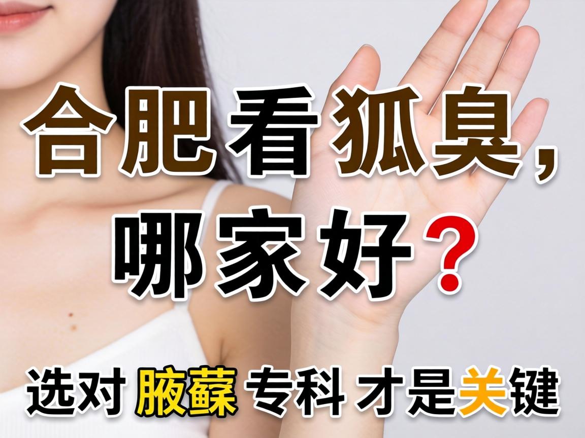 合肥看狐臭，哪家好？选对腋臭专科才是关键