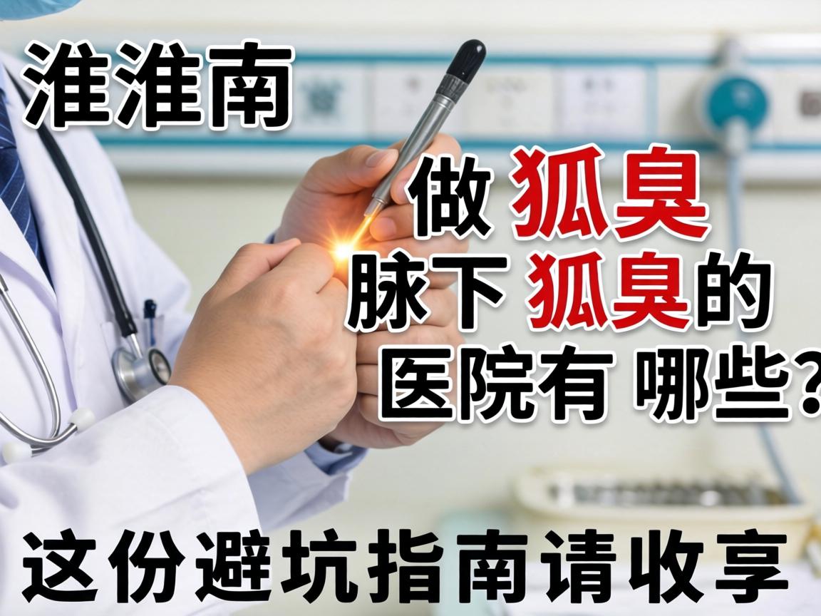 淮南做狐臭腋下狐臭的医院有哪些？这份避坑指南请收好