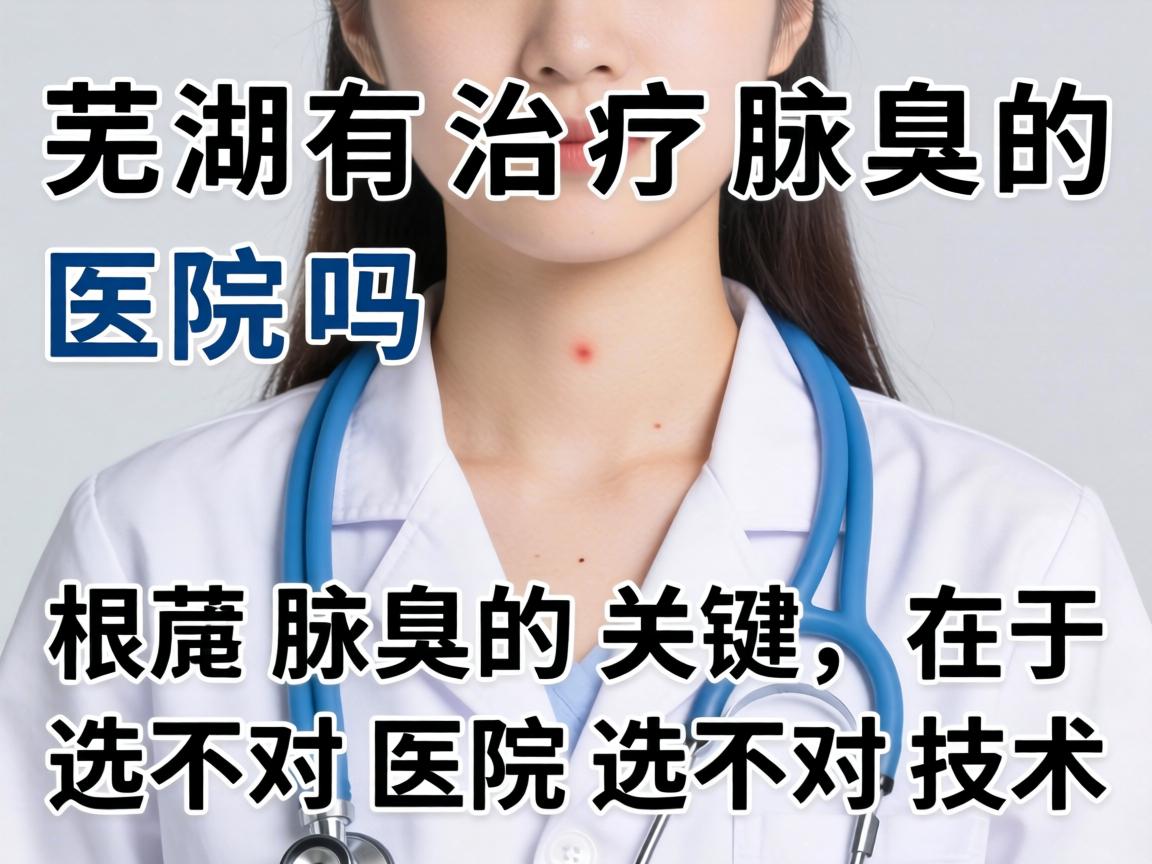 芜湖有治疗腋臭的医院吗？根治腋臭的关键在于选对医院选对技术