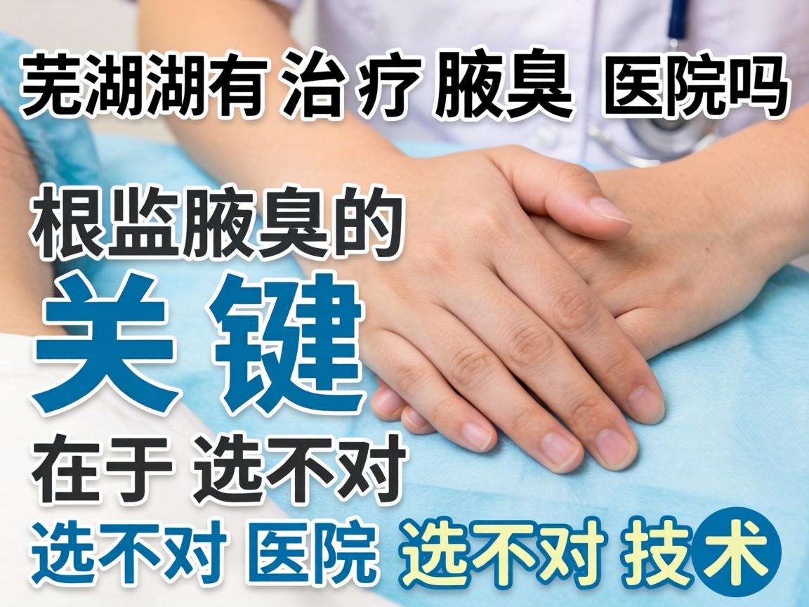 芜湖有治疗腋臭的医院吗？根治腋臭的关键在于选对医院选对技术