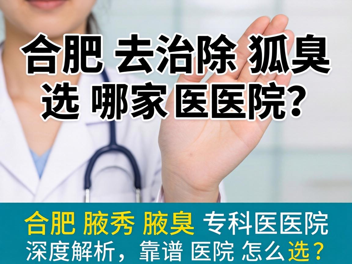 合肥去除狐臭选哪家医院？合肥腋秀腋臭专科医院深度解析，靠谱医院怎么选？