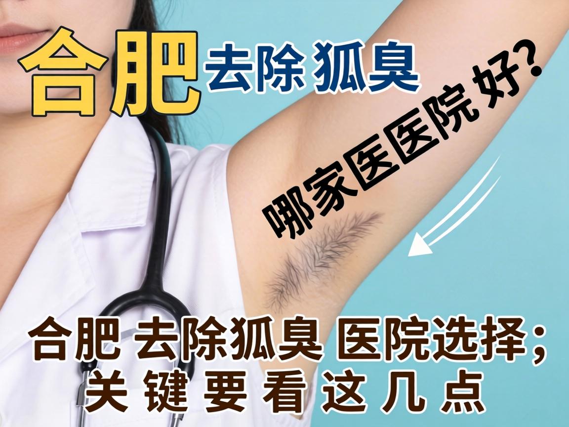 合肥去除狐臭哪家医院好？合肥去除狐臭医院选择，关键要看这几点