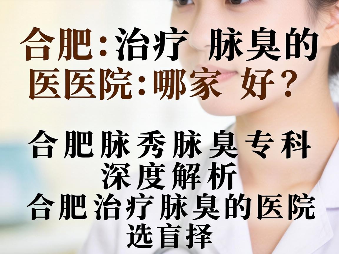 合肥治疗腋臭的医院哪家好？合肥腋秀腋臭专科深度解析合肥治疗腋臭的医院选择