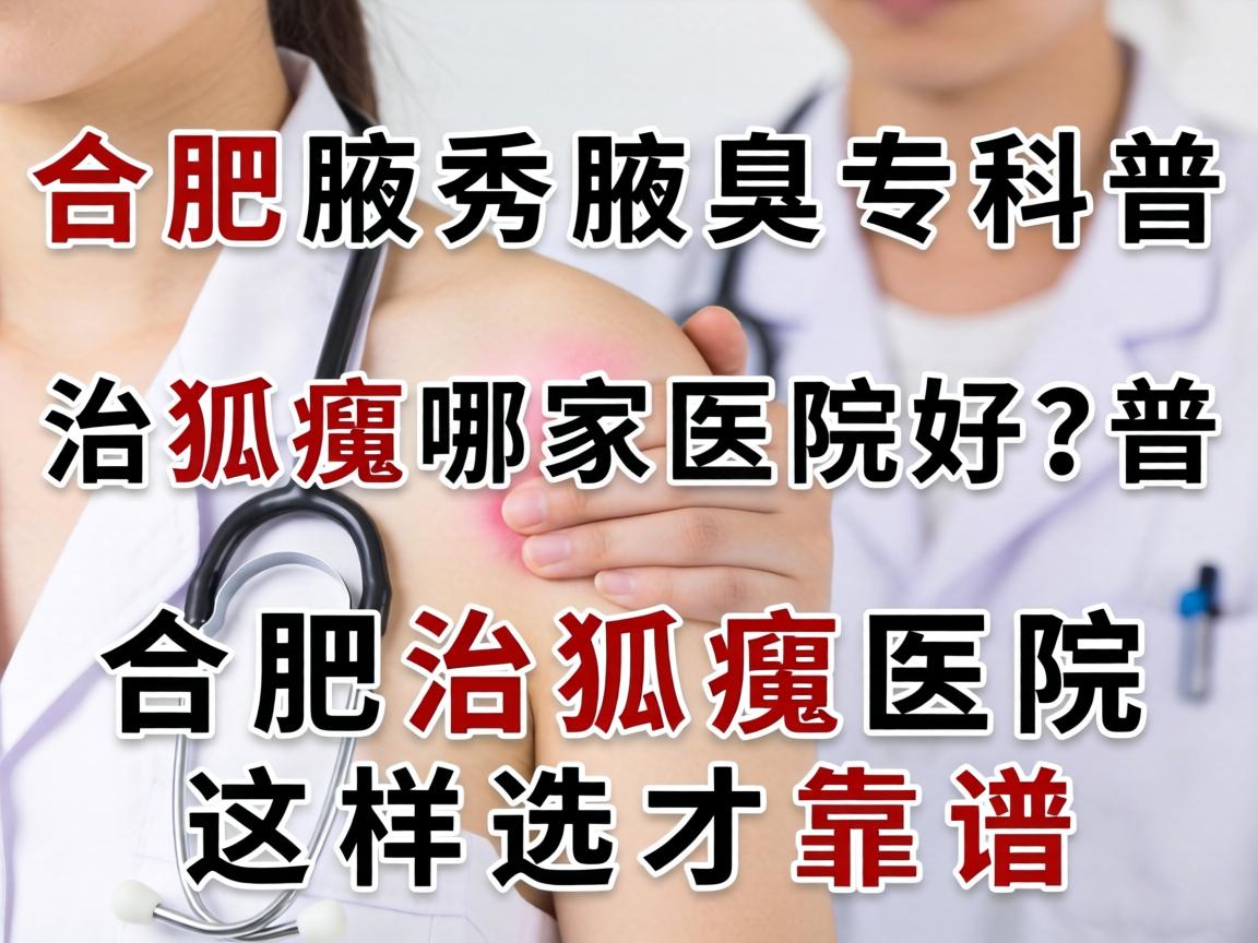合肥腋秀腋臭专科科普，治狐臭哪家医院好？合肥治狐臭医院这样选才靠谱