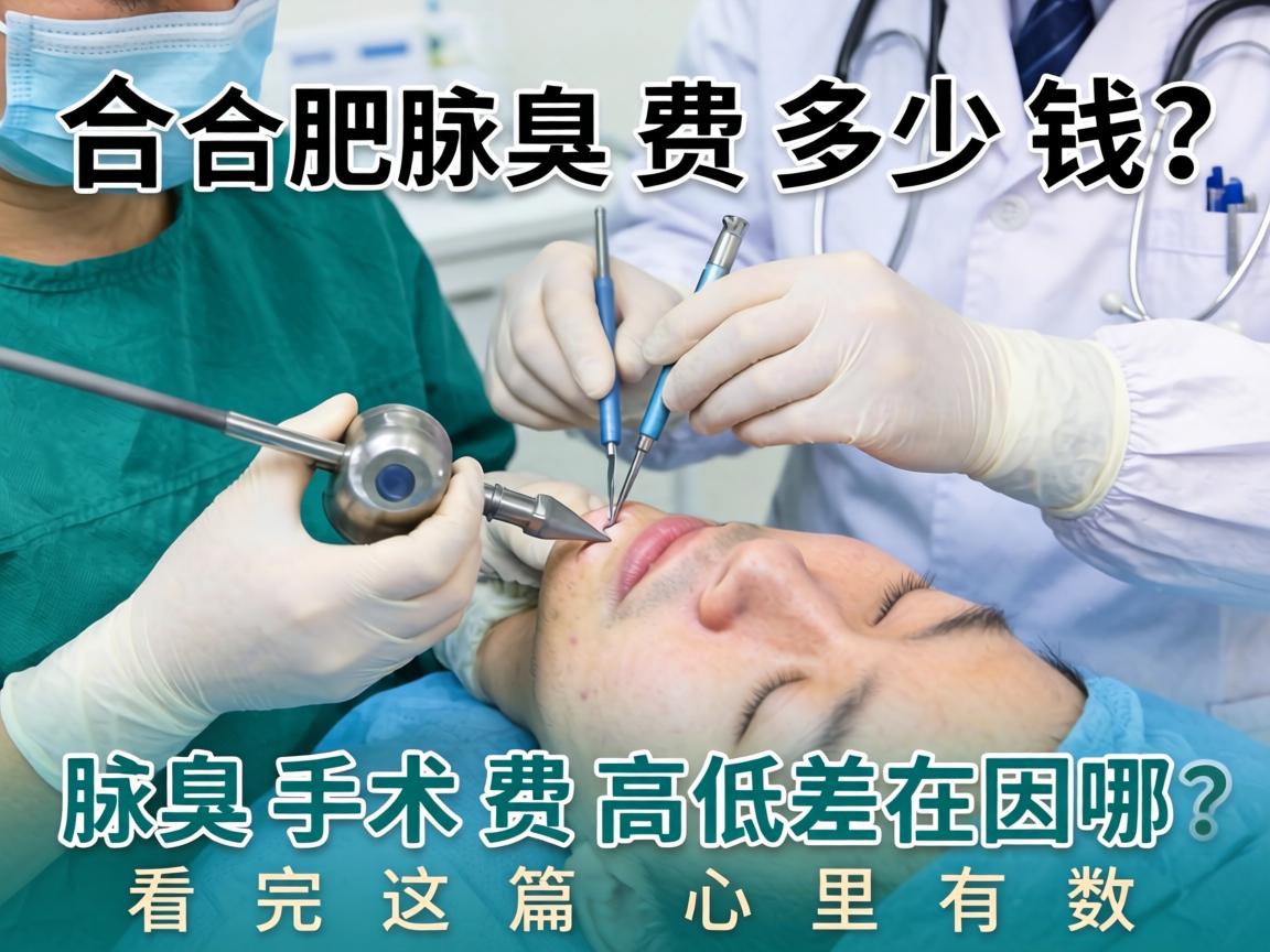 合肥腋臭手术费多少钱？腋臭手术费高低差在哪？看完这篇心里有数