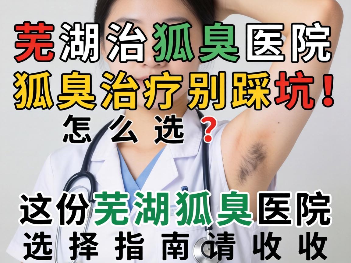 芜湖治狐臭医院怎么选？狐臭治疗别踩坑！这份芜湖狐臭医院选择指南请收好