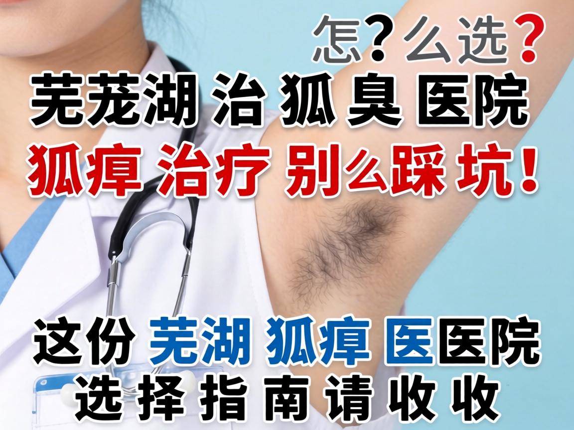 芜湖治狐臭医院怎么选？狐臭治疗别踩坑！这份芜湖狐臭医院选择指南请收好