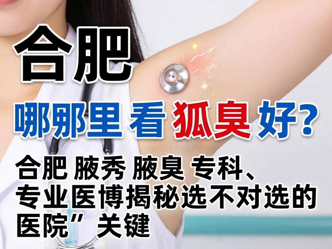 合肥哪里看狐臭好？合肥腋秀腋臭专科，专业医博揭秘选对医院的关键