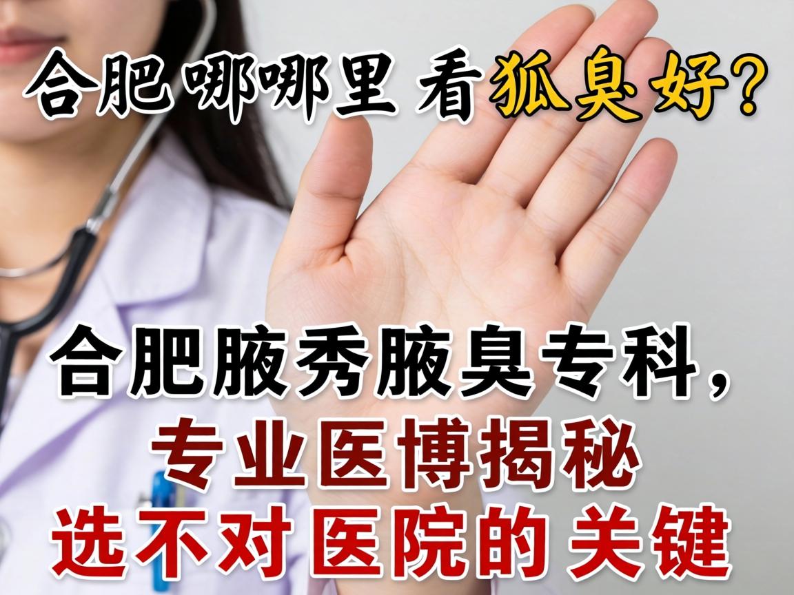 合肥哪里看狐臭好？合肥腋秀腋臭专科，专业医博揭秘选对医院的关键