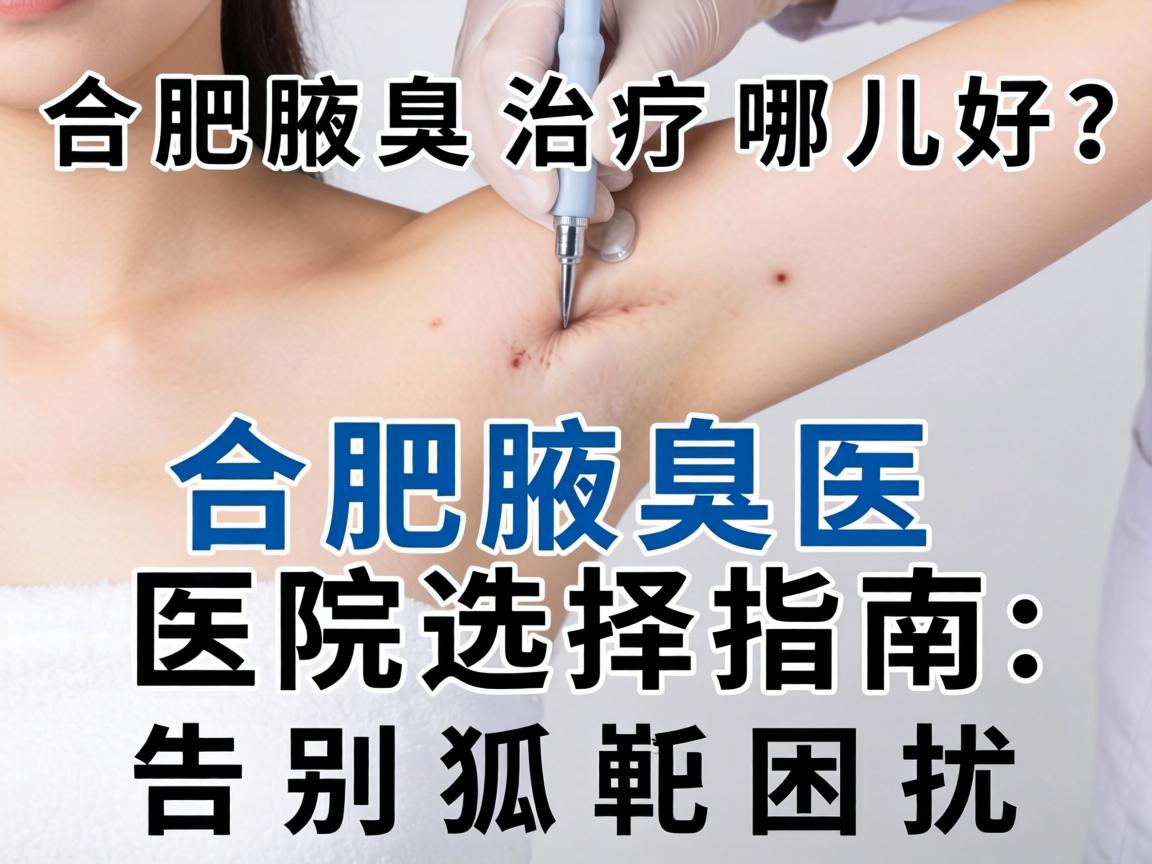 合肥腋臭治疗哪儿好？合肥腋臭医院选择指南，告别狐臭困扰
