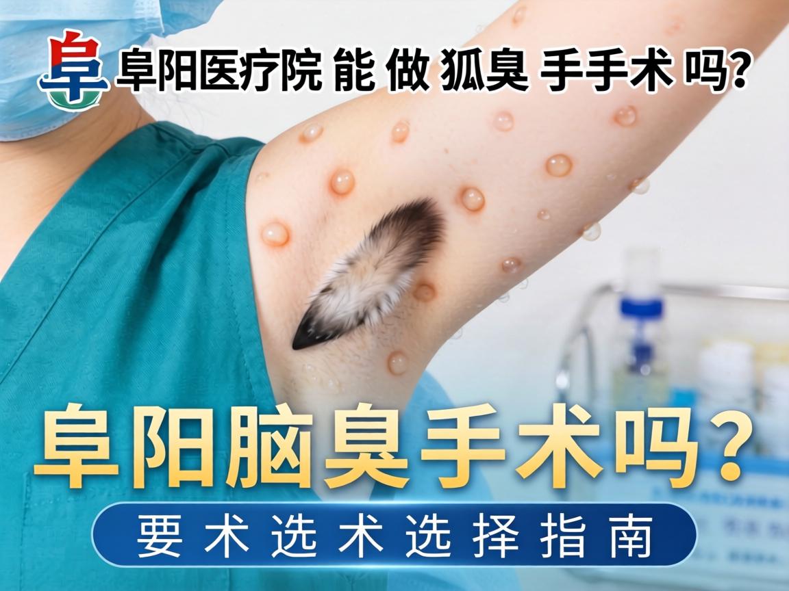 阜阳医院能做狐臭手术吗？阜阳腋臭手术选择指南