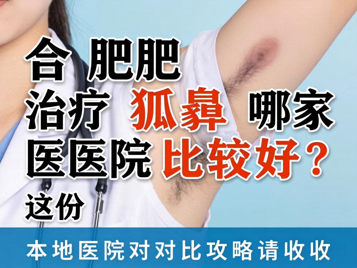合肥治疗狐臭哪家医院比较好？这份本地医院对比攻略请收好