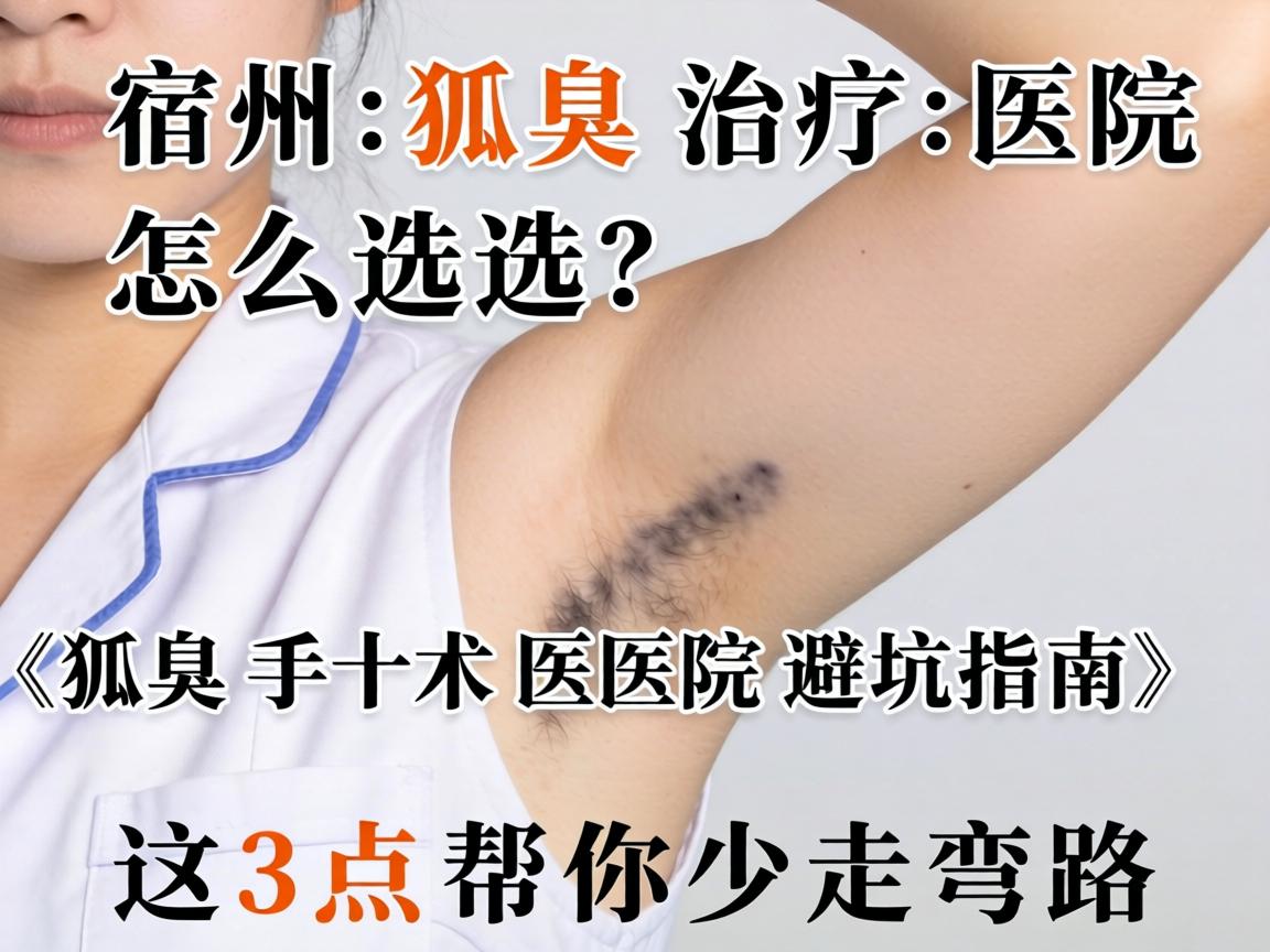 宿州狐臭治疗医院怎么选？狐臭手术医院避坑指南，这3点帮你少走弯路