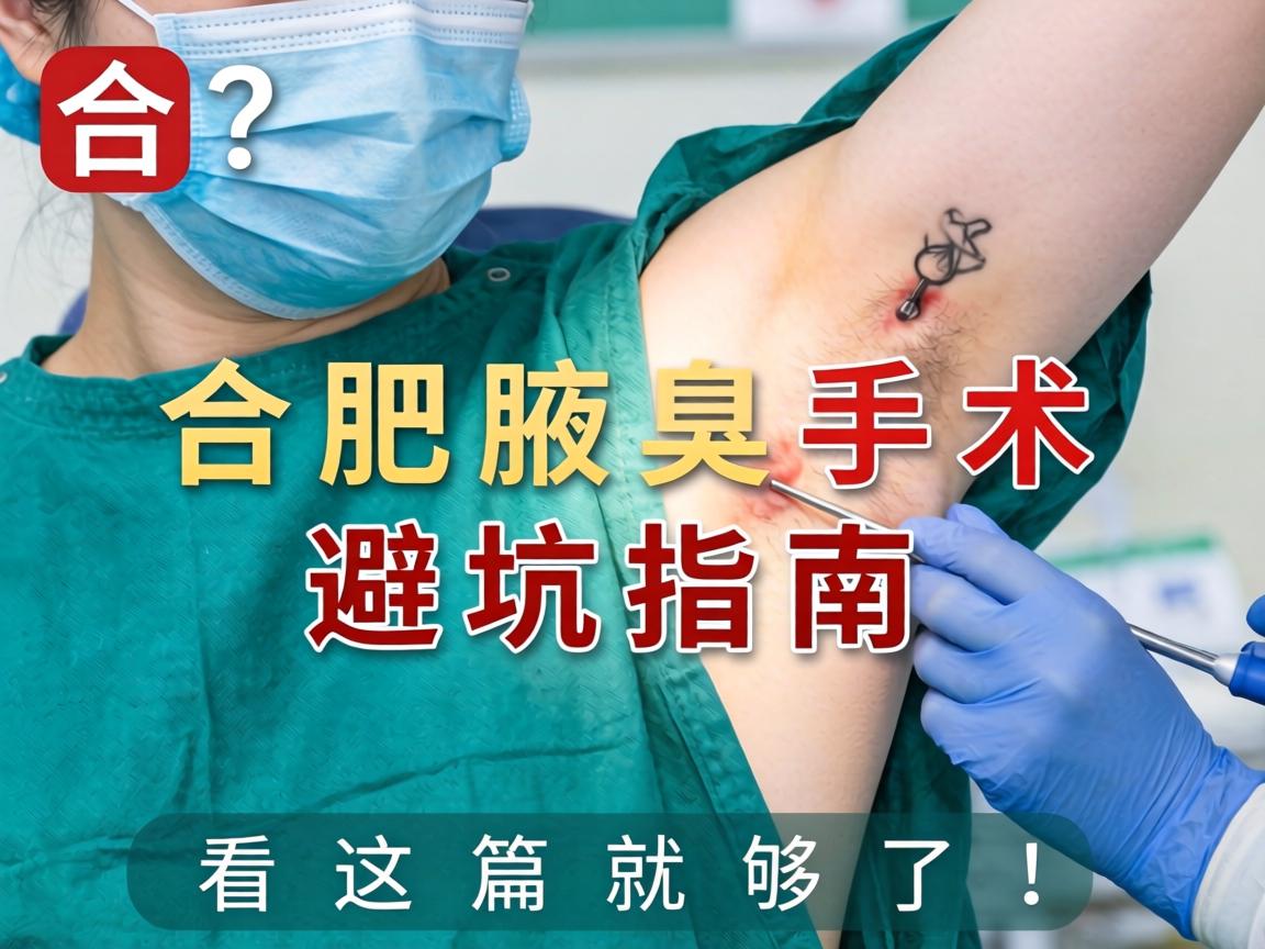 合肥腋臭手术医院怎么选？合肥腋臭手术避坑指南，看这篇就够了！