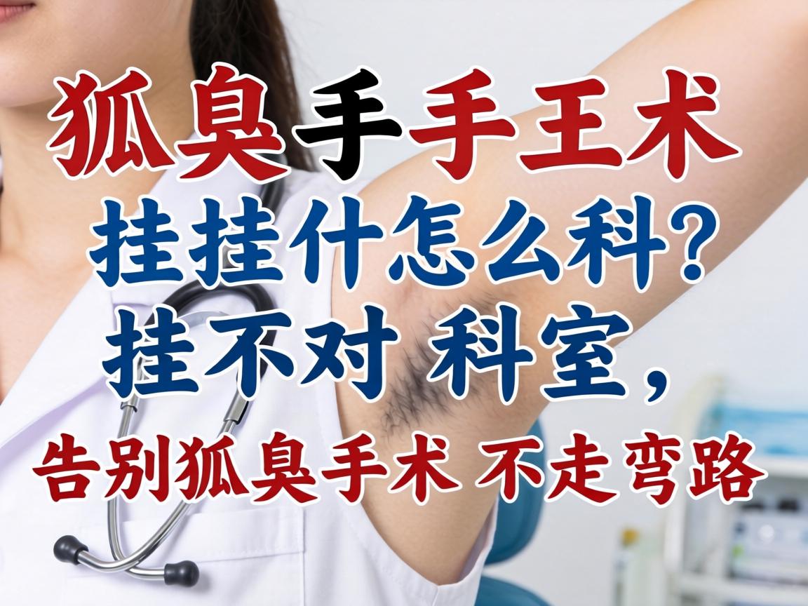 狐臭手术挂什么科？挂对科室，告别狐臭手术不走弯路