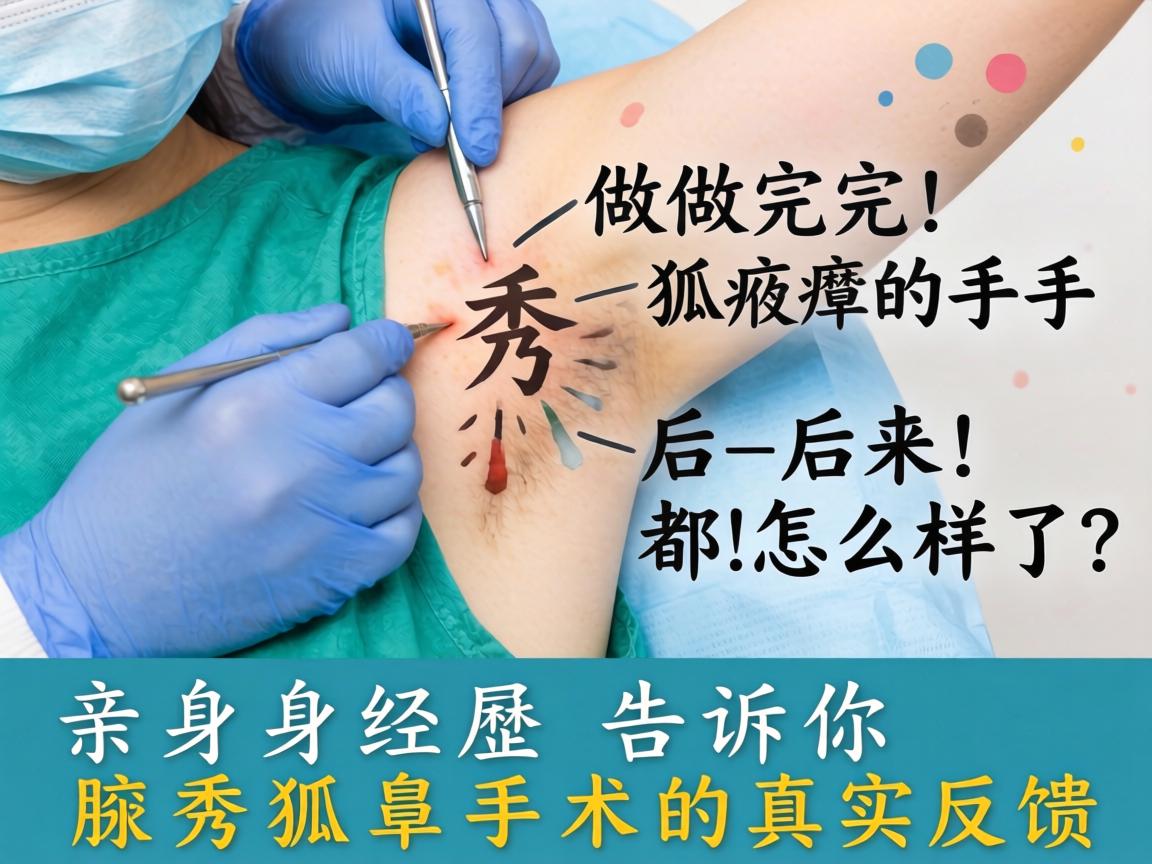 在腋秀做完狐臭手术的人，后来都怎么样了？亲身经历告诉你腋秀狐臭手术的真实反馈