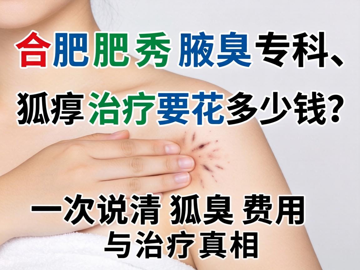 合肥腋秀腋臭专科，狐臭治疗要花多少钱？一次说清狐臭费用与治疗真相