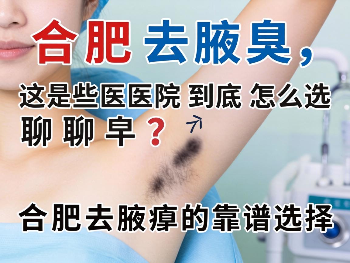 合肥去腋臭，这些医院到底怎么选？聊聊合肥去腋臭的靠谱选择