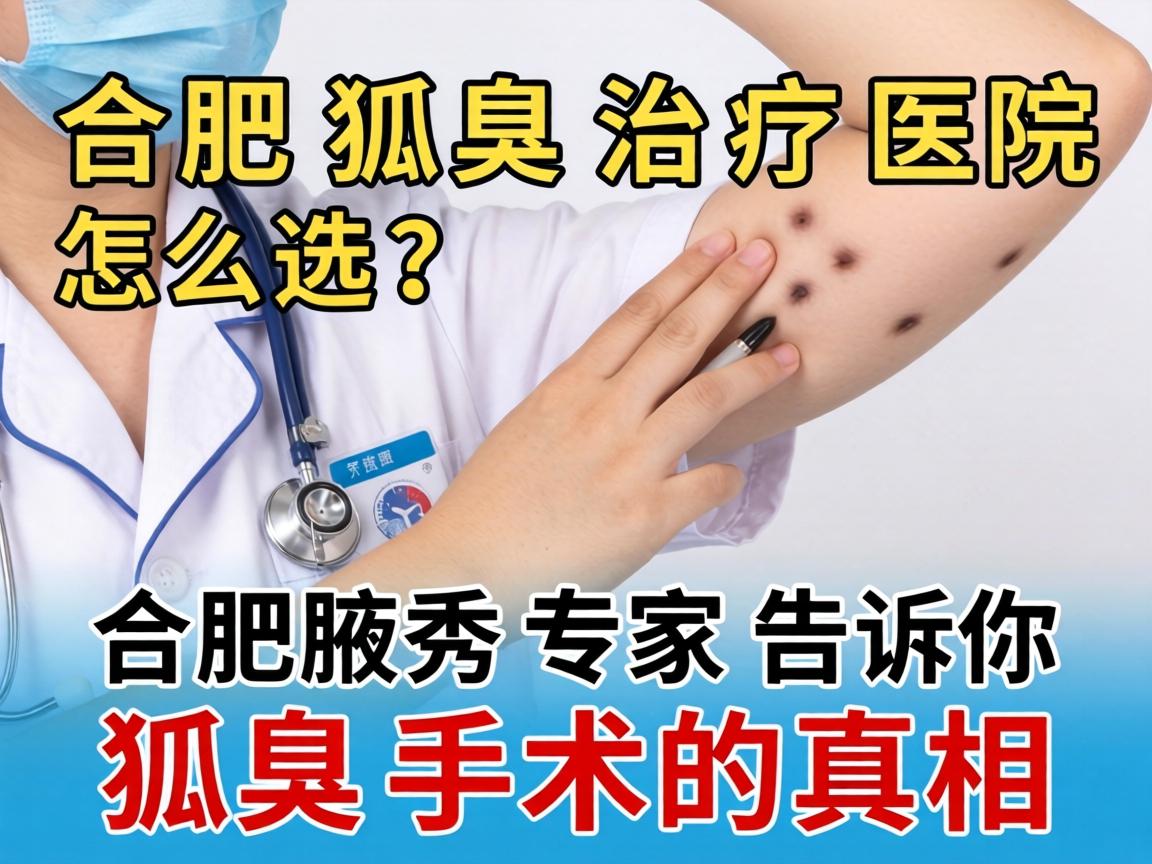 合肥狐臭治疗医院怎么选？合肥腋秀专家告诉你狐臭手术的真相