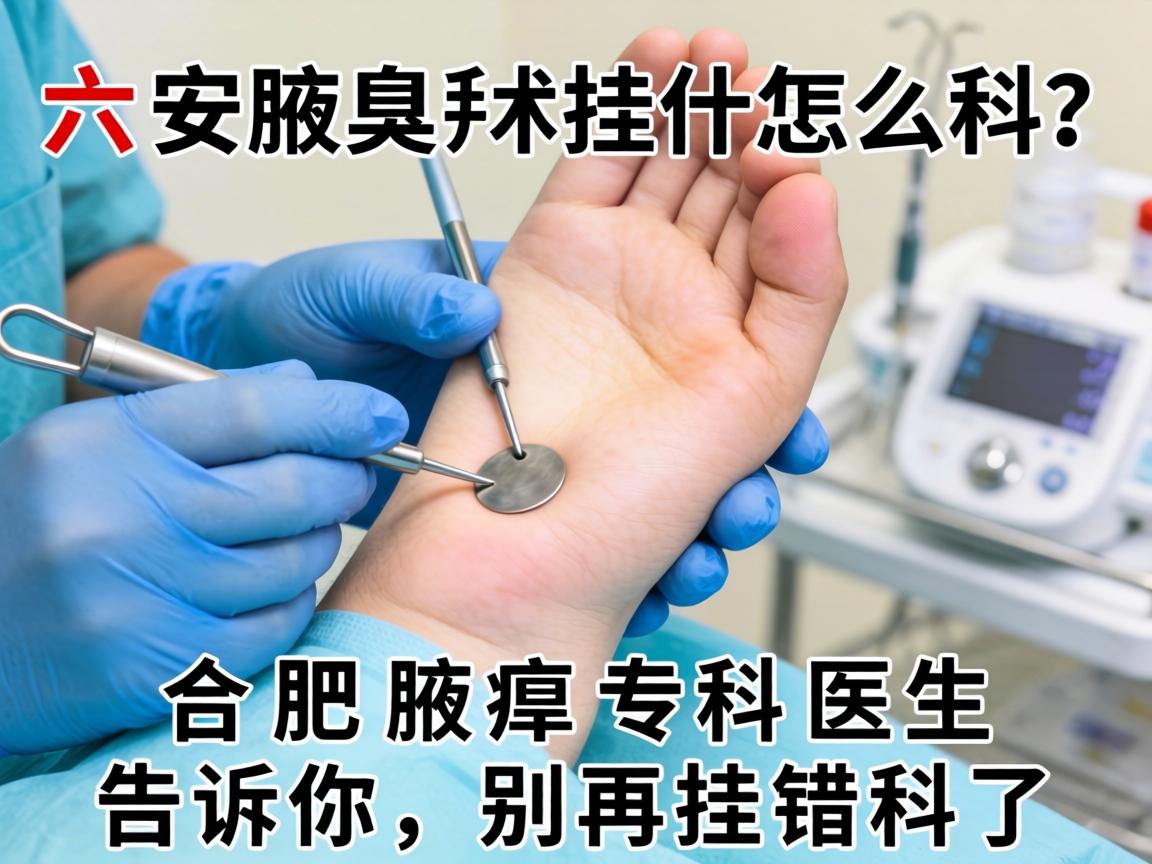 六安腋臭手术挂什么科？合肥腋臭专科医生告诉你，别再挂错科了