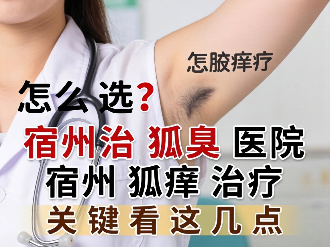 宿州治狐臭医院怎么选？宿州狐臭治疗关键看这几点
