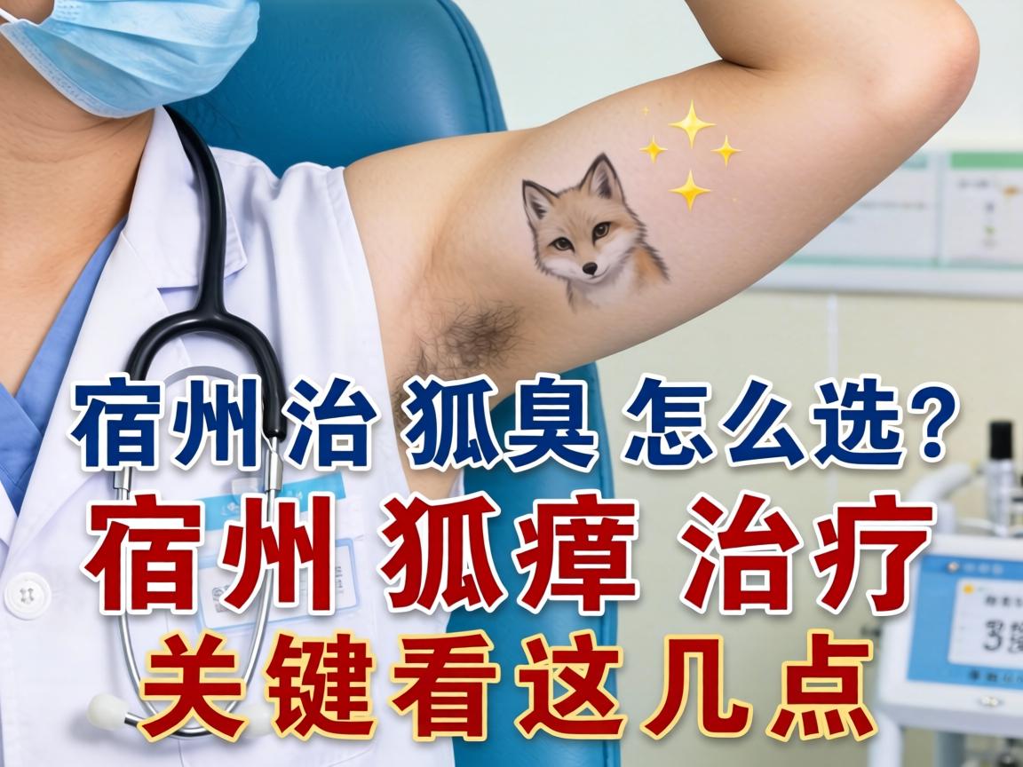 宿州治狐臭医院怎么选？宿州狐臭治疗关键看这几点