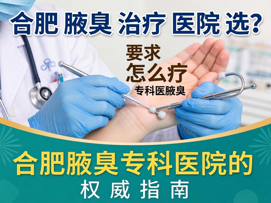 合肥腋臭治疗医院怎么选？合肥腋臭专科医院的权威指南