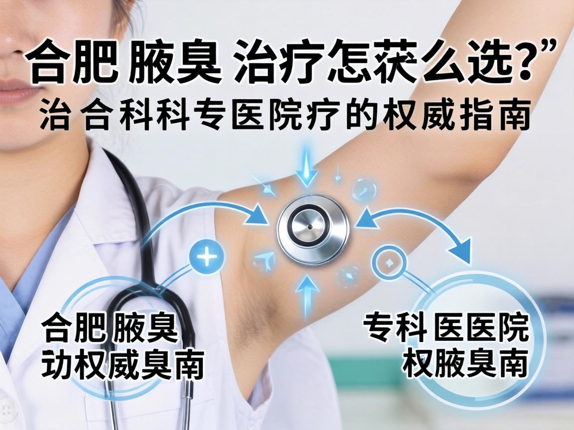 合肥腋臭治疗医院怎么选？合肥腋臭专科医院的权威指南
