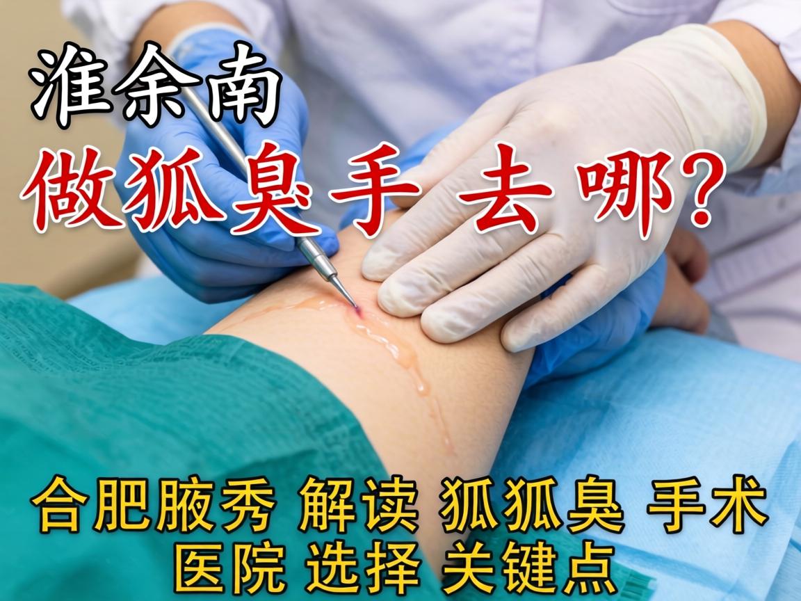 淮南做狐臭手术去哪？合肥腋秀解读狐臭手术医院选择关键点