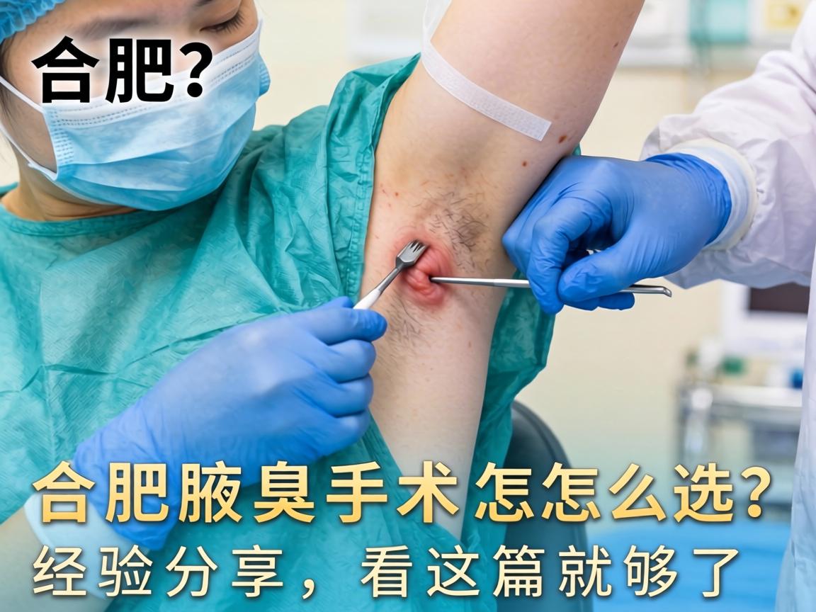 合肥腋臭手术医院怎么选？合肥腋臭手术经验分享，看这篇就够了