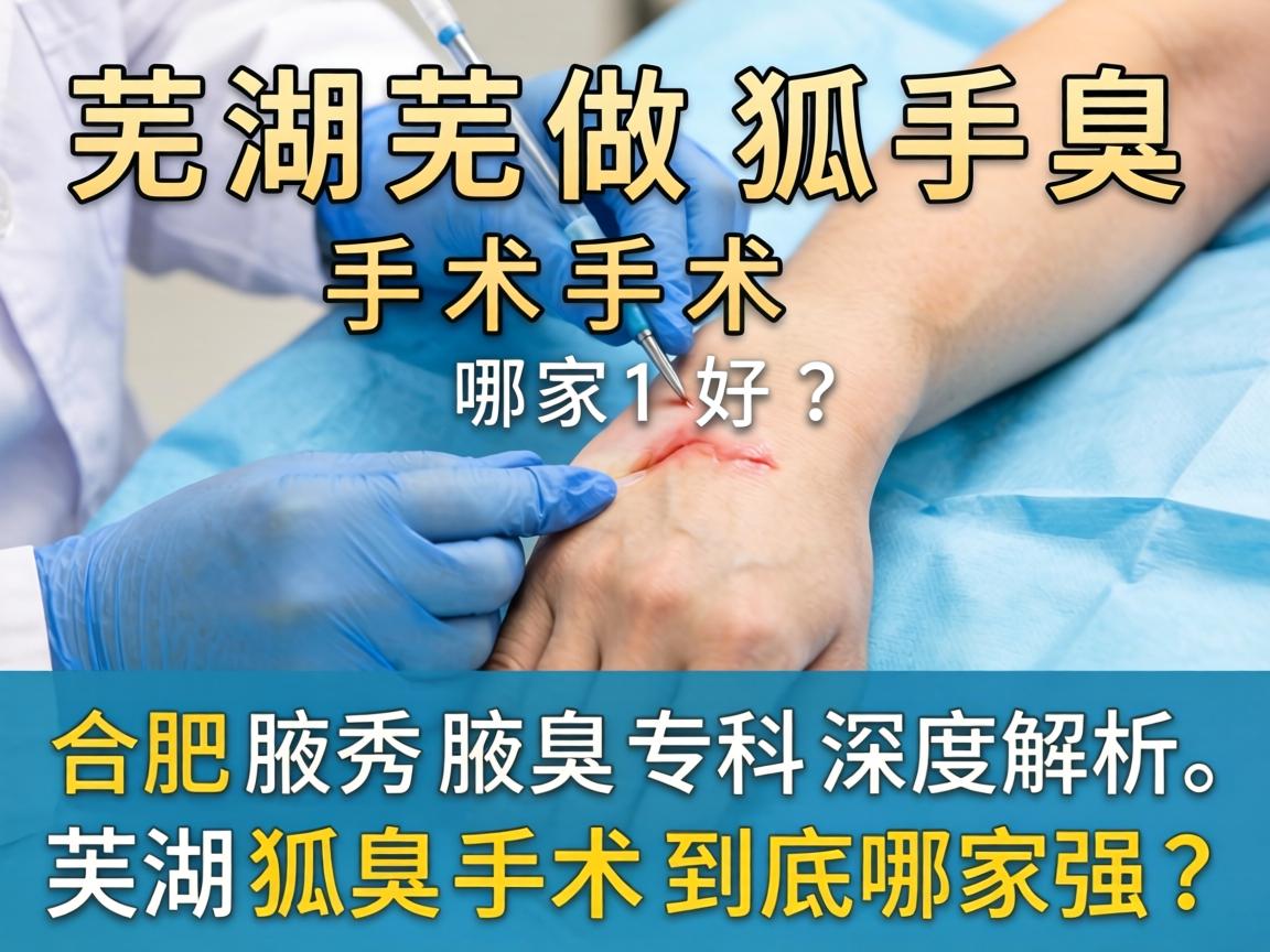 芜湖做狐臭手术哪家好？合肥腋秀腋臭专科深度解析，芜湖狐臭手术到底哪家强？