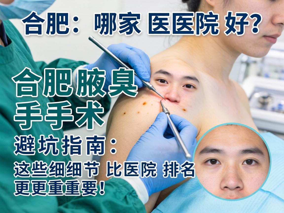 合肥腋臭手术哪家医院好？合肥腋臭手术避坑指南，这些细节比医院排名更重要！