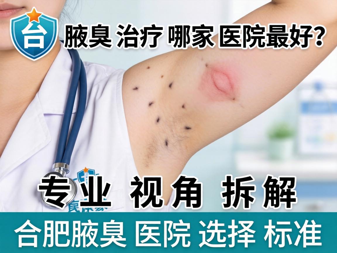 合肥腋臭治疗哪家医院最好？专业视角拆解合肥腋臭医院选择标准