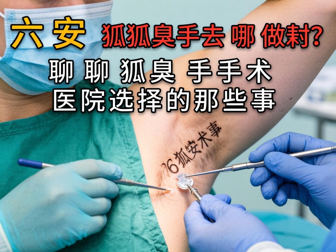 六安狐臭手术去哪做？聊聊狐臭手术医院选择的那些事
