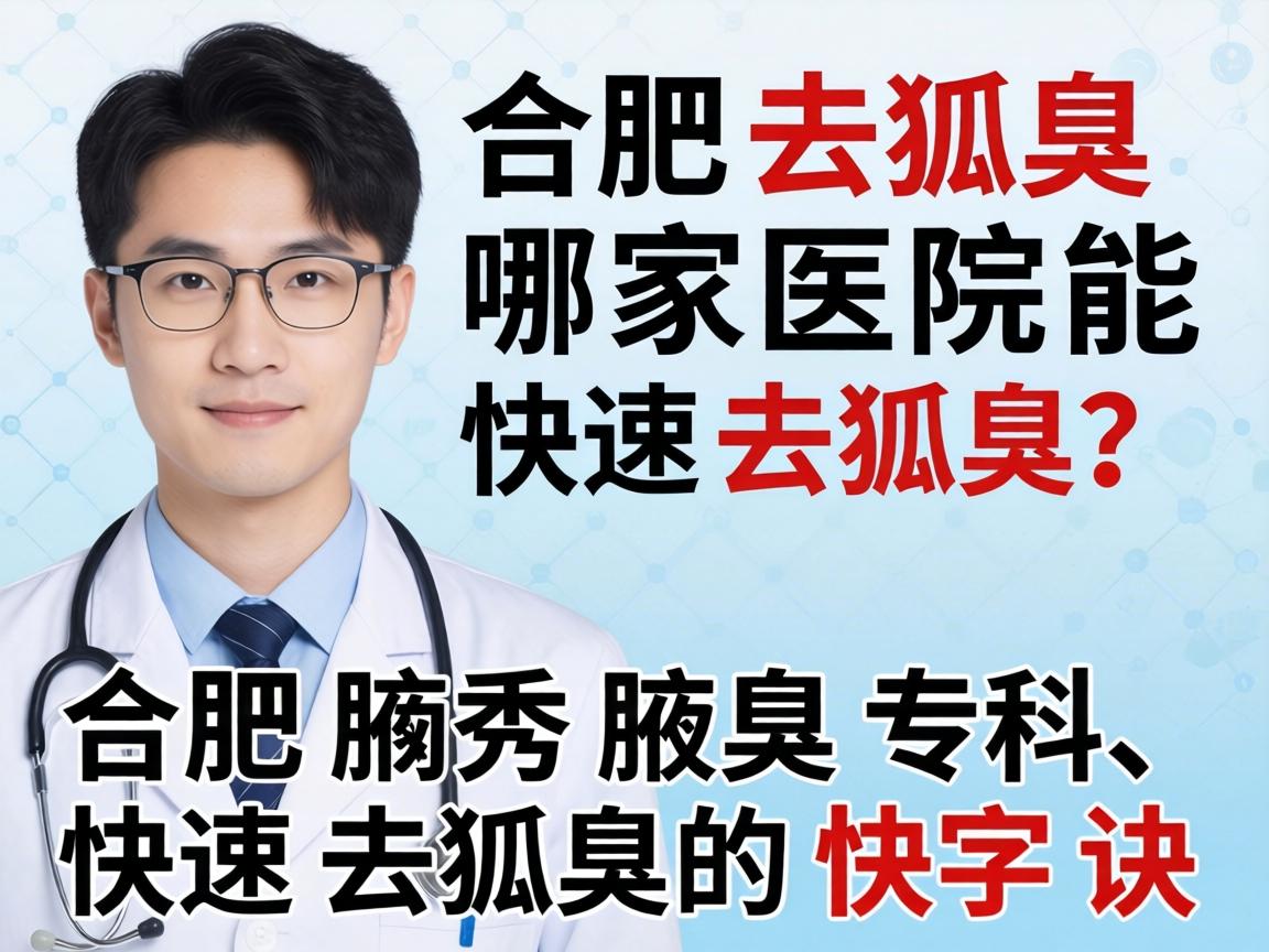 合肥去狐臭，哪家医院能快速去狐臭？合肥腋秀腋臭专科，快速去狐臭的快字诀
