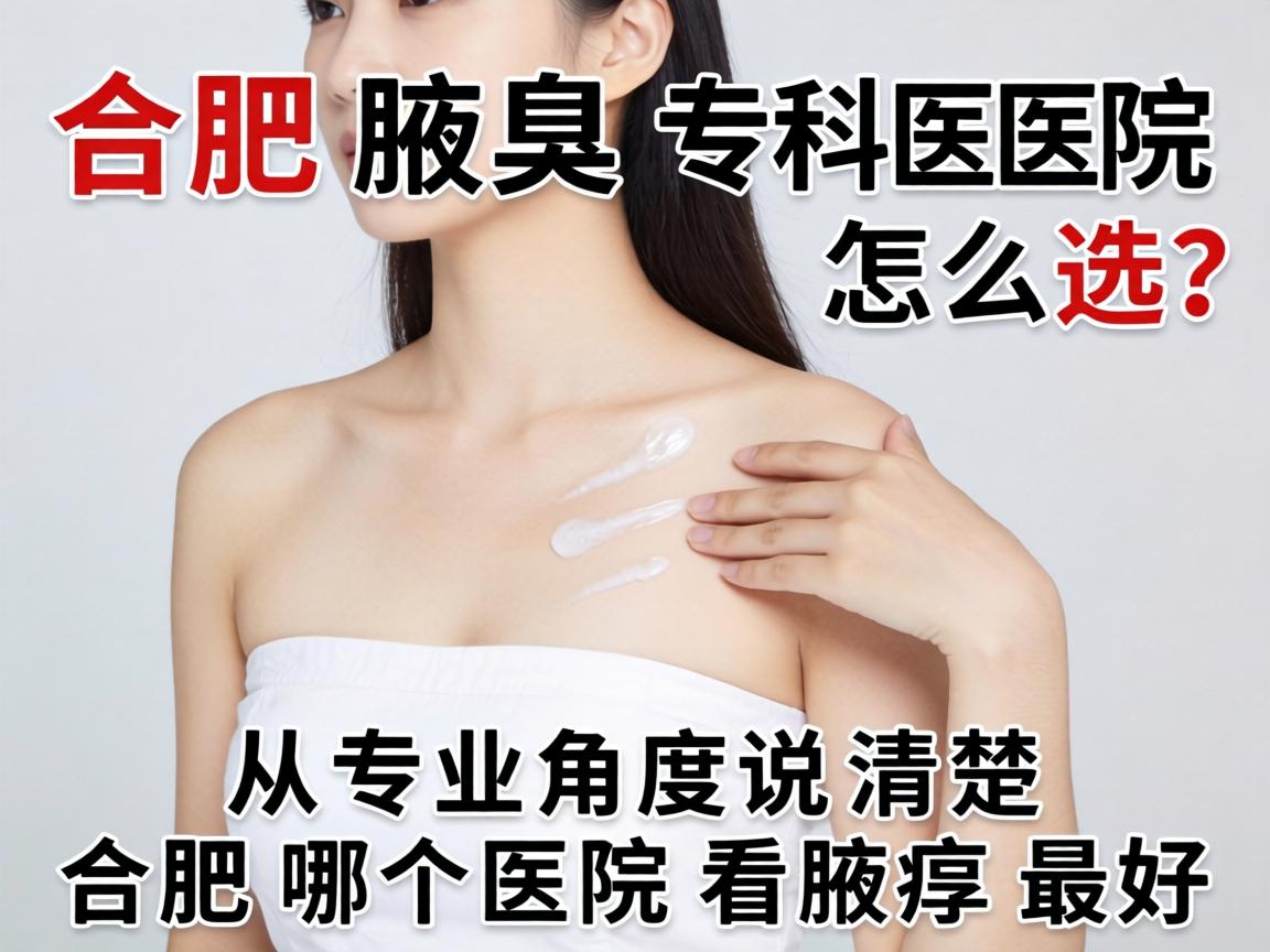 合肥腋臭专科医院怎么选？从专业角度说清楚合肥哪个医院看腋臭最好