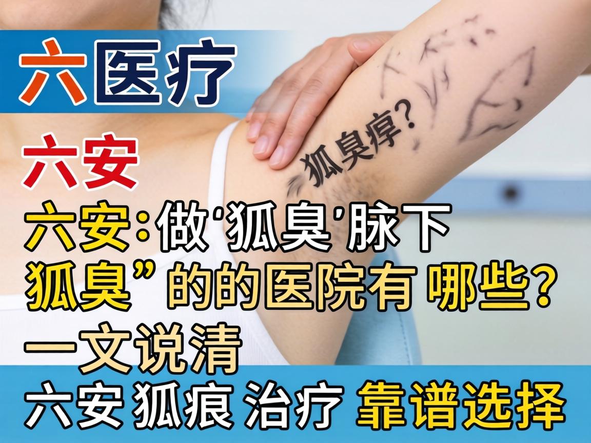 六安做狐臭腋下狐臭的医院有哪些？一文说清六安狐臭治疗靠谱选择
