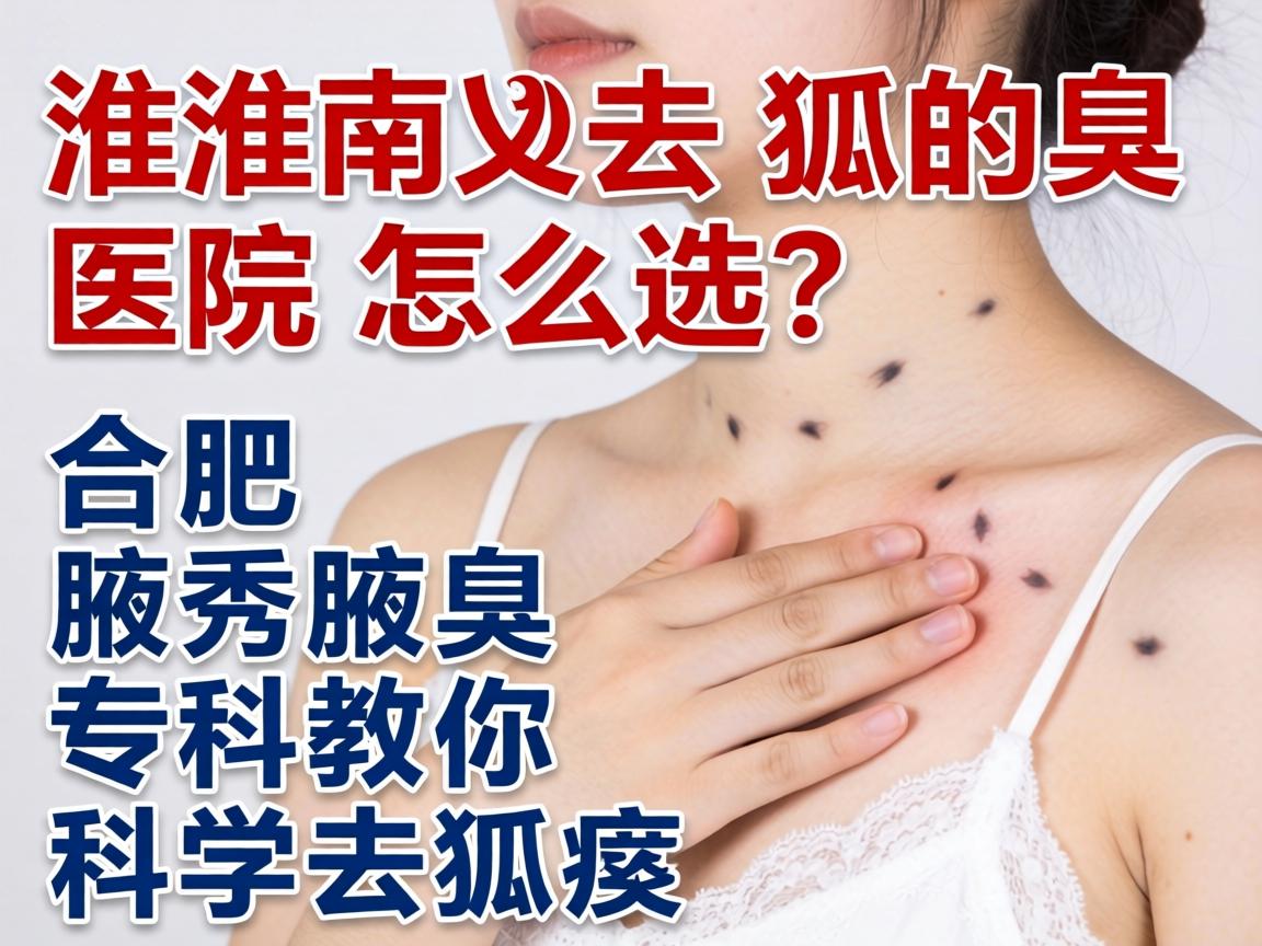 淮南去狐臭医院怎么选？合肥腋秀腋臭专科教你科学去狐臭