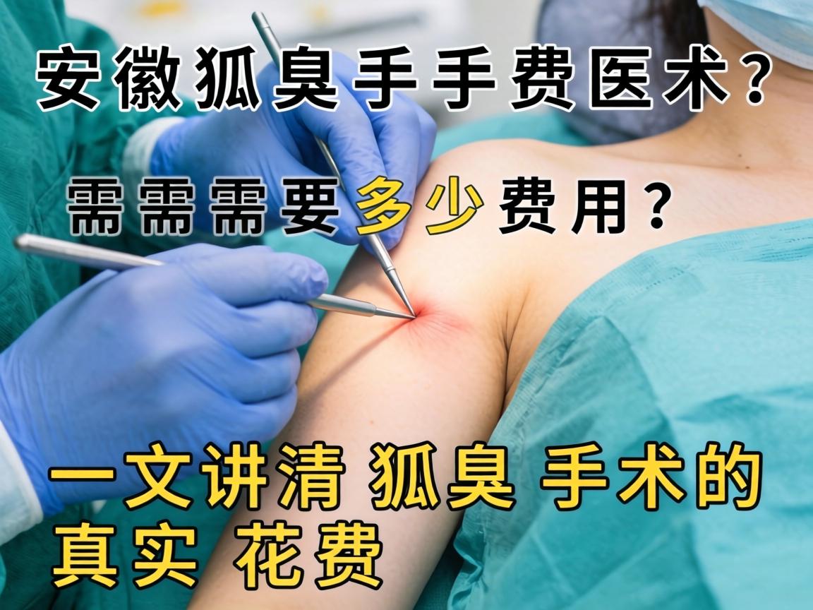 安徽狐臭手术需要多少费用？一文讲清狐臭手术的真实花费