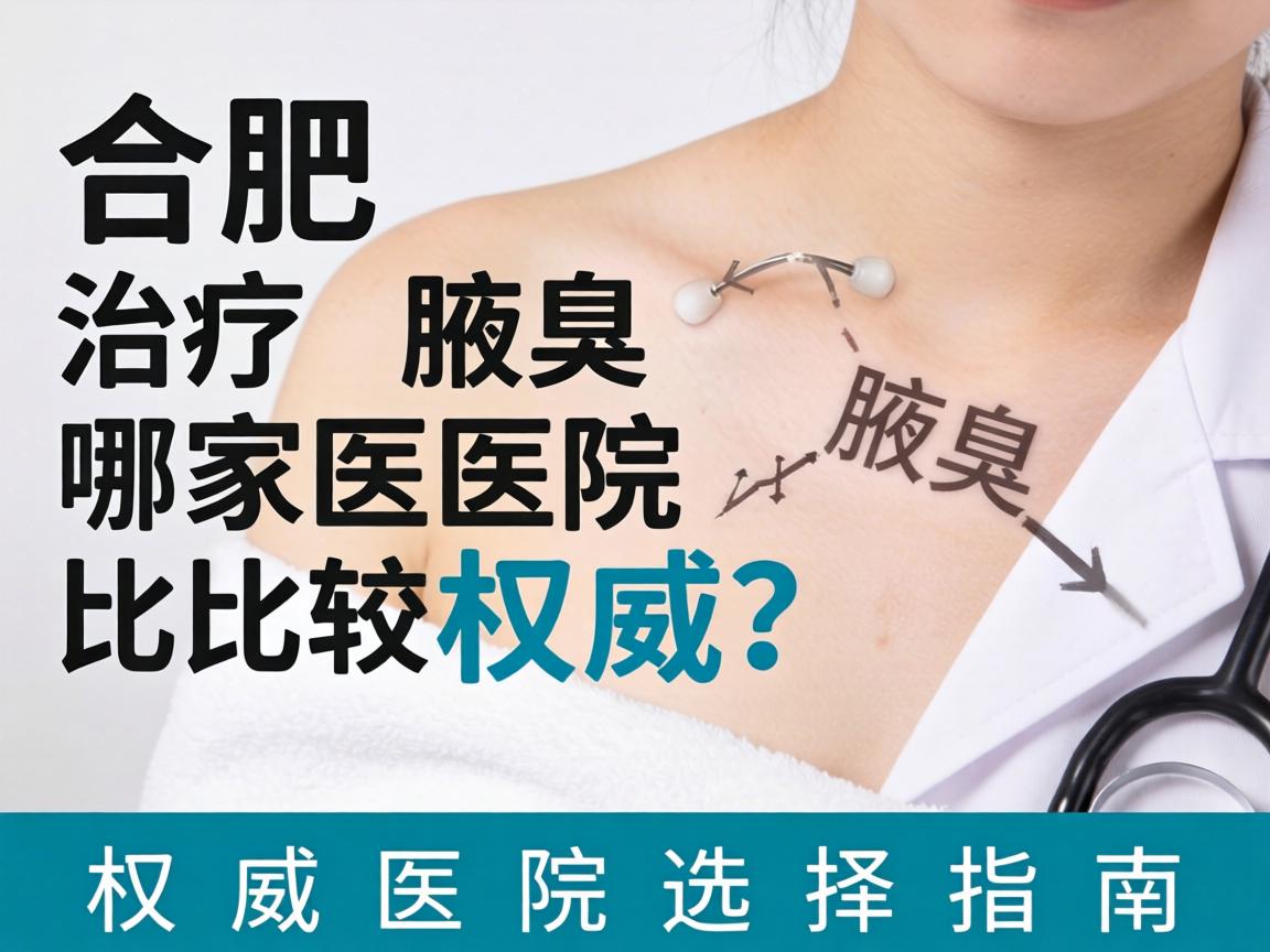 合肥治疗腋臭哪家医院比较权威？权威医院选择指南