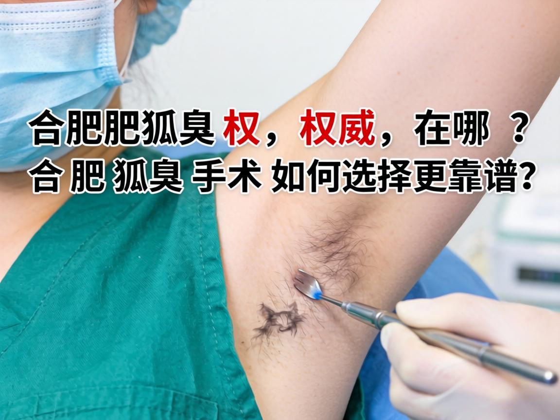合肥狐臭手术权威在哪？合肥狐臭手术如何选择更靠谱？