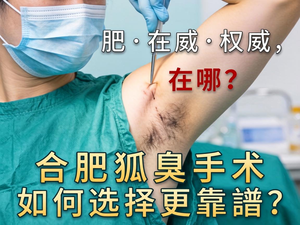 合肥狐臭手术权威在哪？合肥狐臭手术如何选择更靠谱？