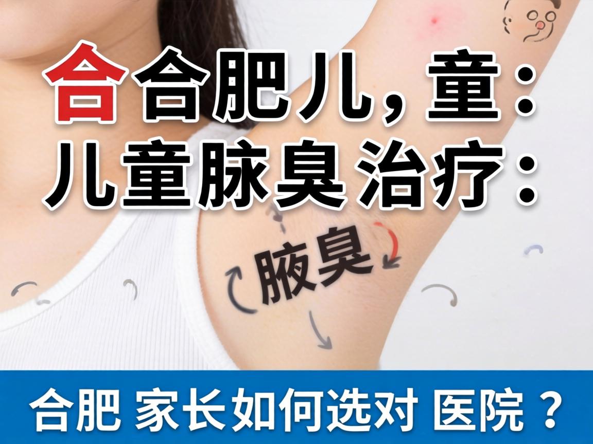 合肥儿童腋臭治疗，儿童腋臭治疗，合肥家长如何选对医院？