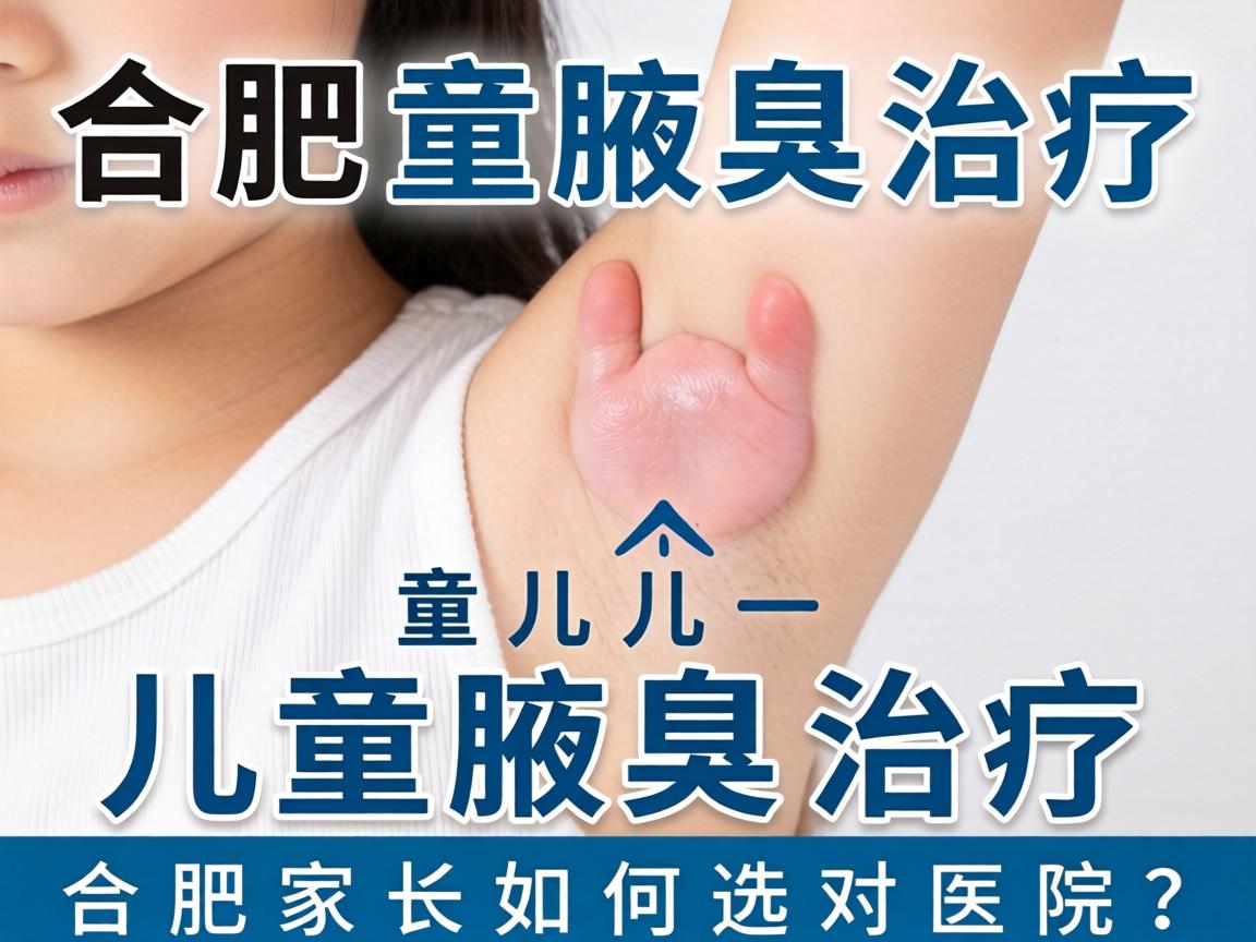 合肥儿童腋臭治疗，儿童腋臭治疗，合肥家长如何选对医院？