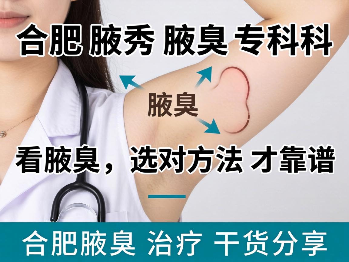 合肥腋秀腋臭专科，看腋臭，选对方法才靠谱—合肥腋臭治疗干货分享