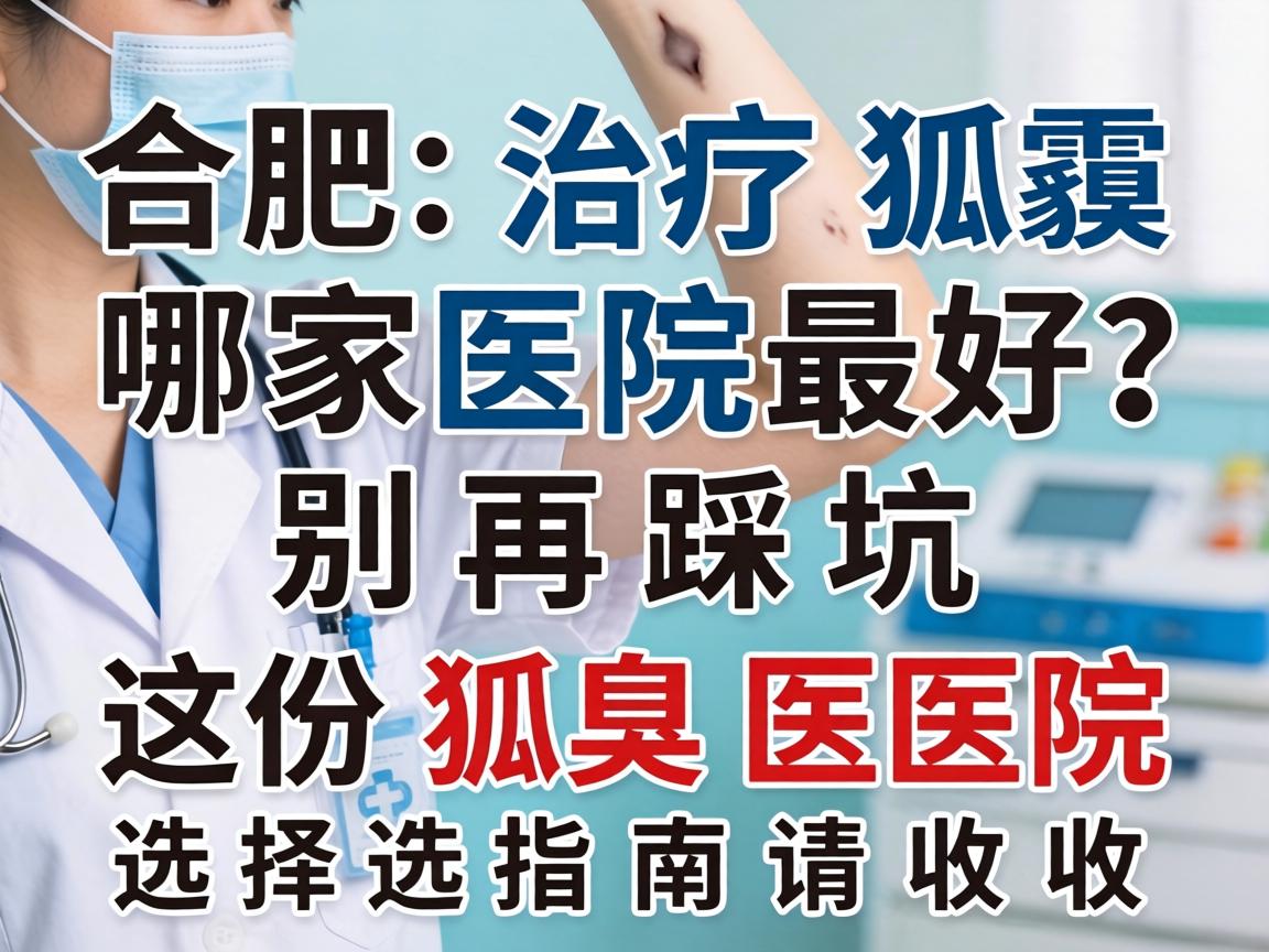 合肥治疗狐臭哪家医院最好？别再踩坑，这份狐臭医院选择指南请收好